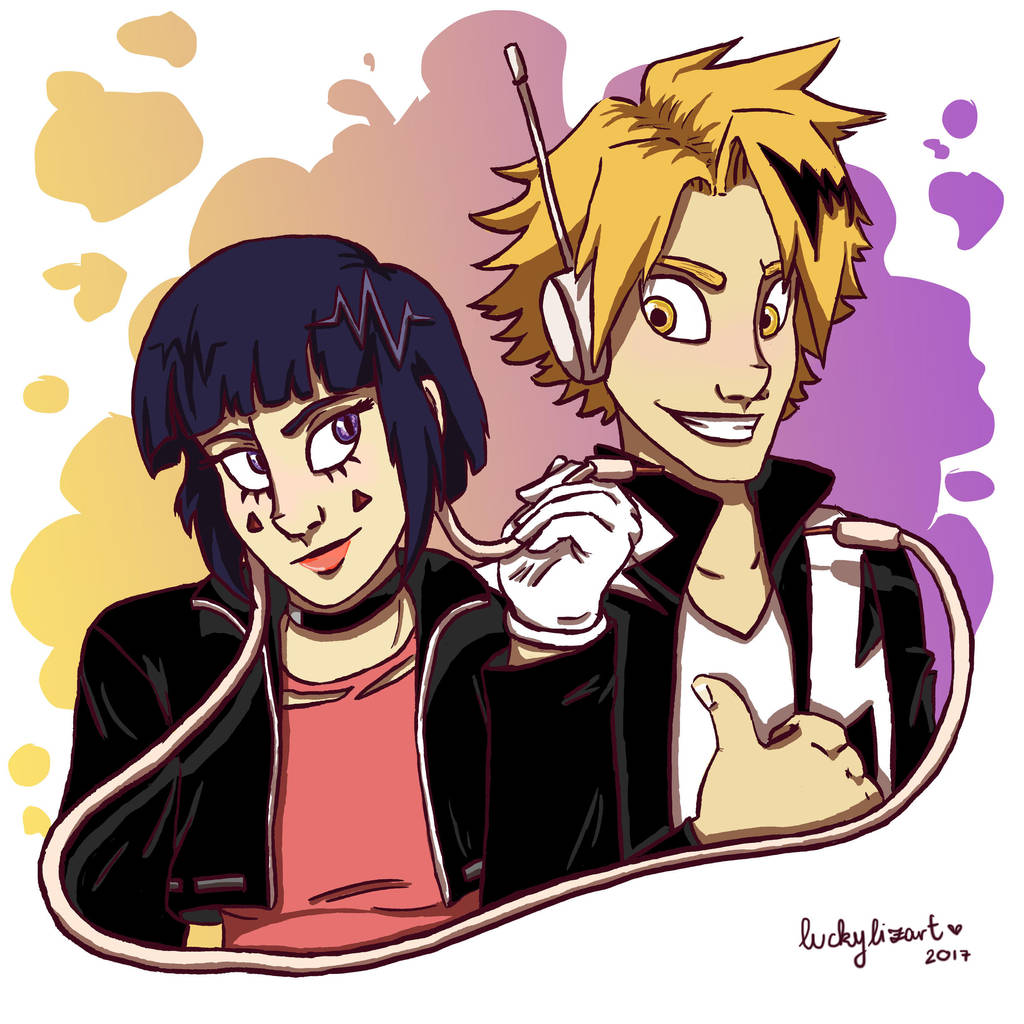 Jirou and Kaminari: Electrifying Heartbeat by luckylizart on DeviantArt