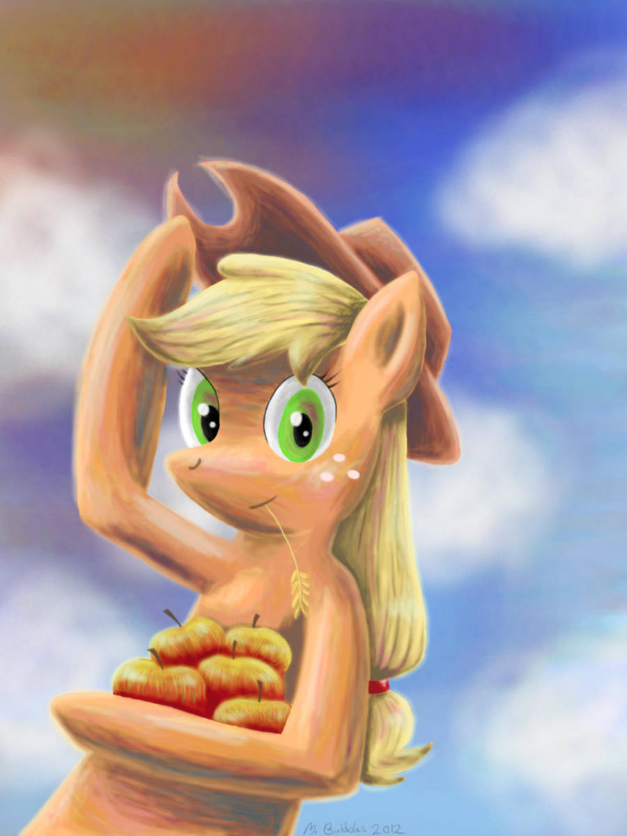 Applejack got them APPLES!!! by RDogisGod