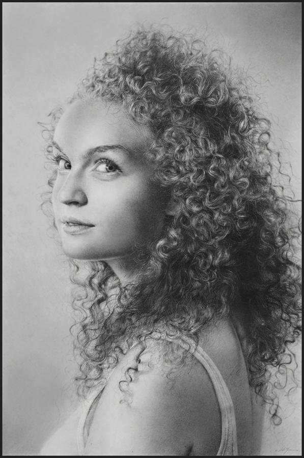 Pencil drawing of Gabriella II by arminmersmann