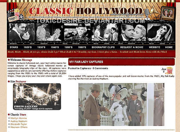 Classic Hollywood Layout by toxicdesire
