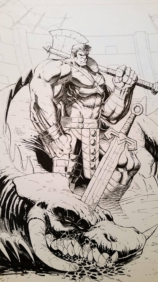 Planet Hulk inks by SaviorsSon