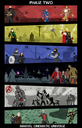 Marvel Cinematic Universe - Phase 2 poster by Mr-Saxon