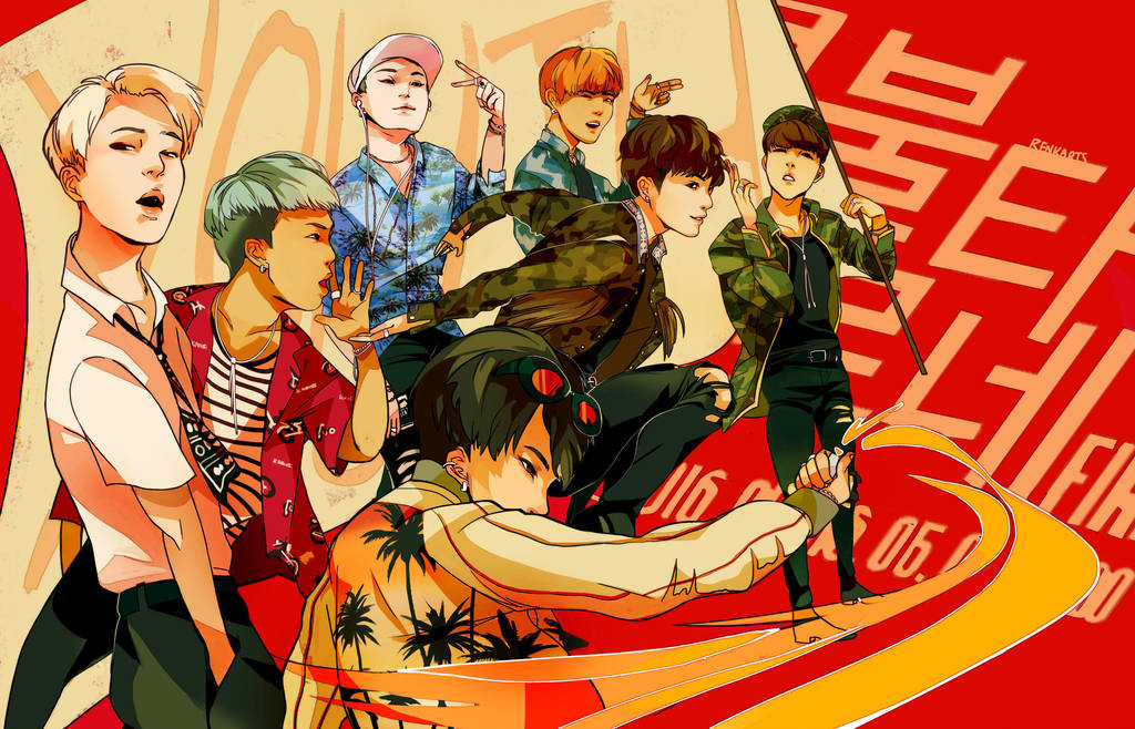 BTS: BURN IT UP by renkarts
