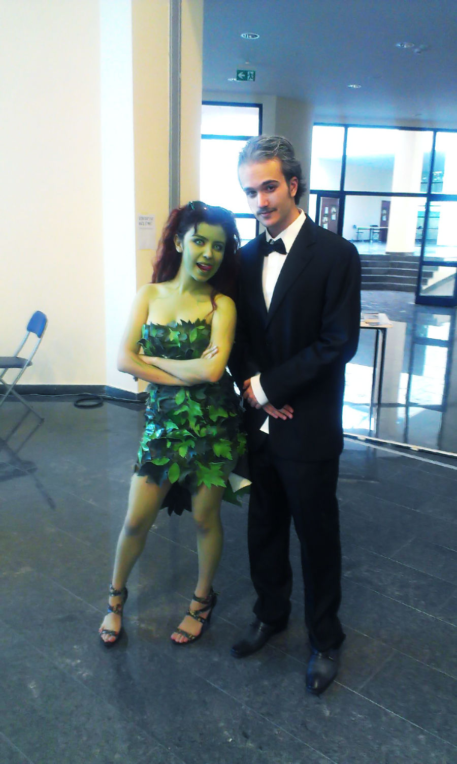 Alfred Pennyworth(me) and Poison Ivy(KirinCosplay) by Over9000Desu