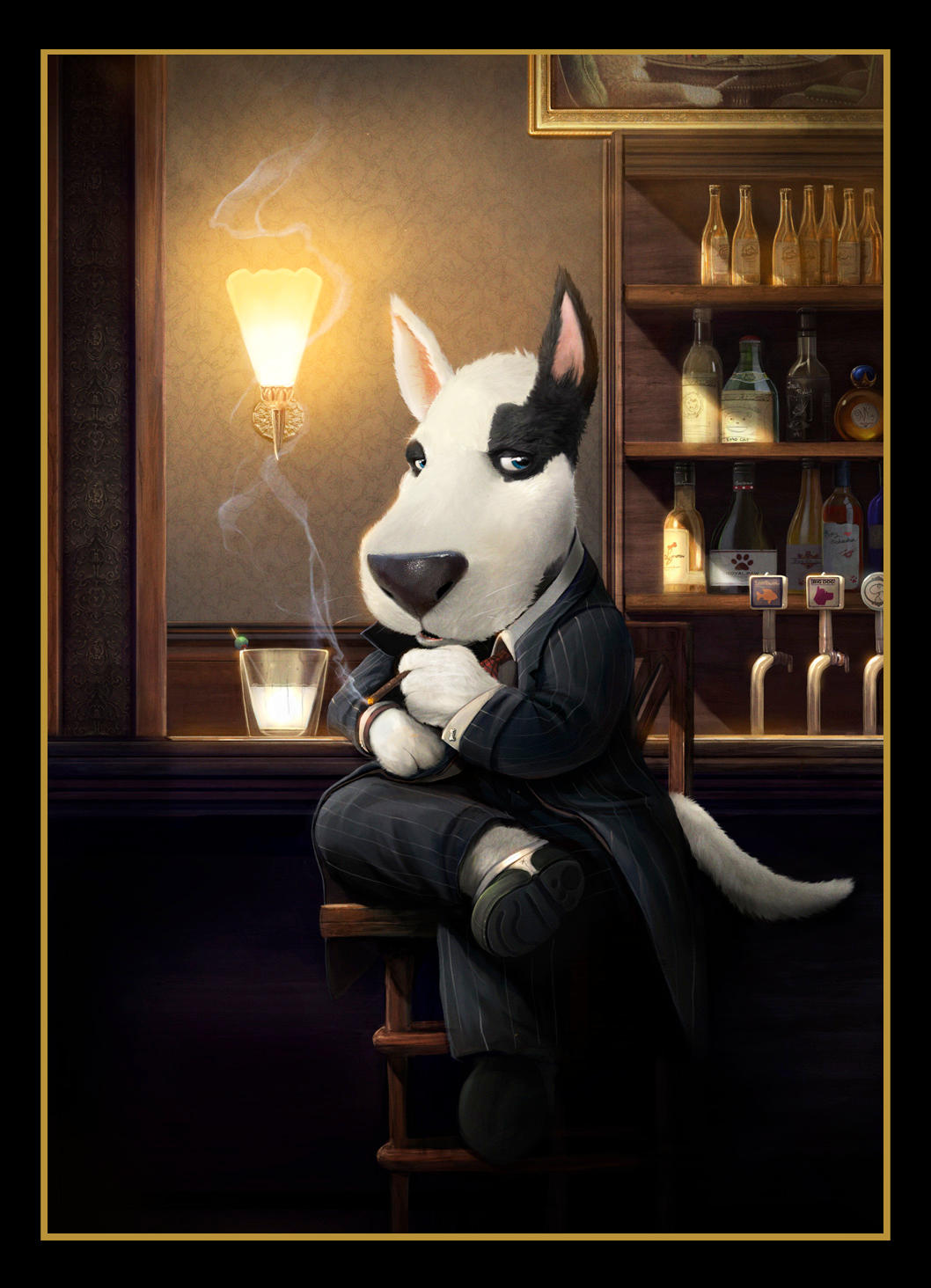 Just Smoking - by DanLuVisiArt