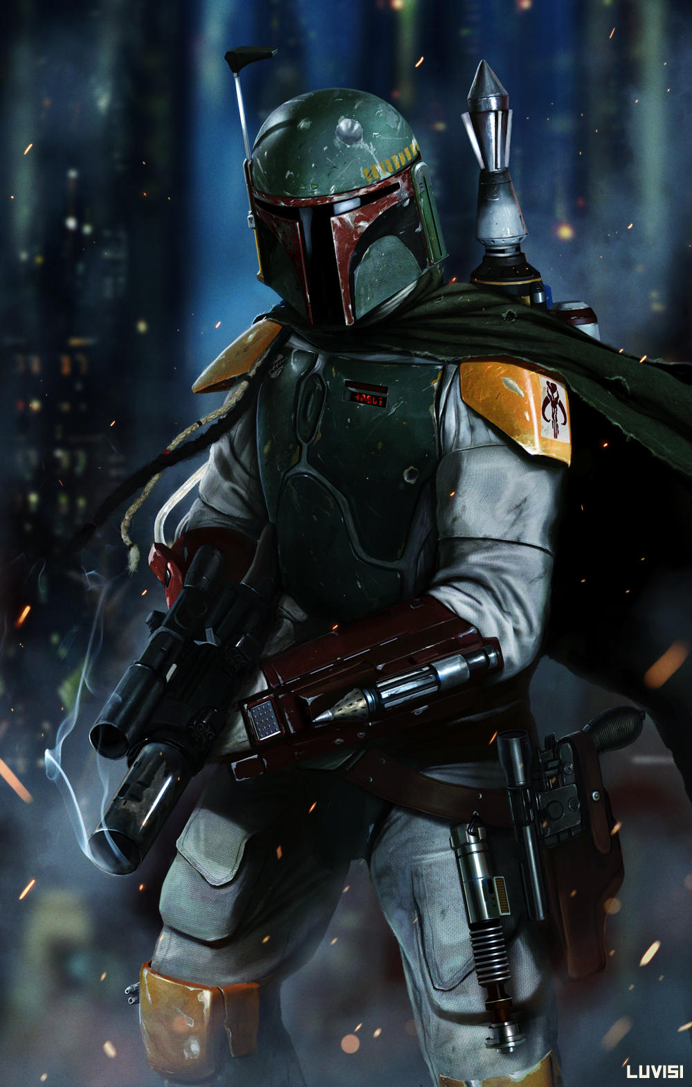 BOBA FETT - NO DISINTEGRATIONS by DanLuVisiArt