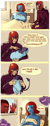 Magneto, the Oblivious Dad by Larbesta
