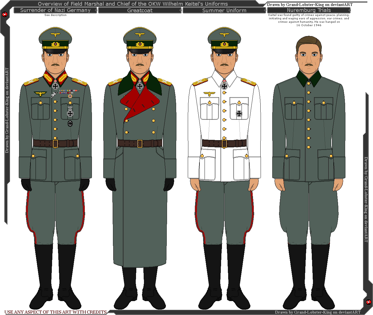 General of the Wehrmacht uniform II( Greatcoat ) Minecraft Skin