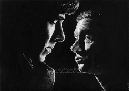Sherlock Holmes and John Watson by Ilojleen