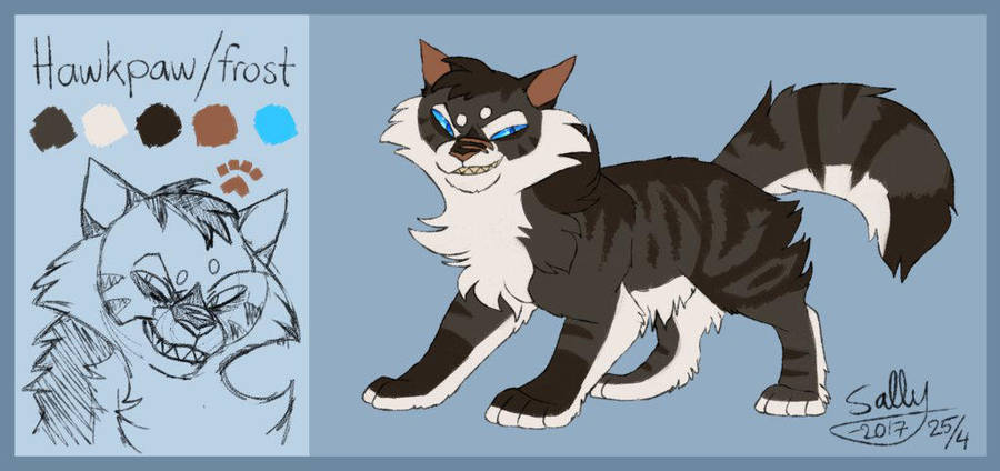 Hawkpaw frost by Sagutoyas designs on DeviantArt