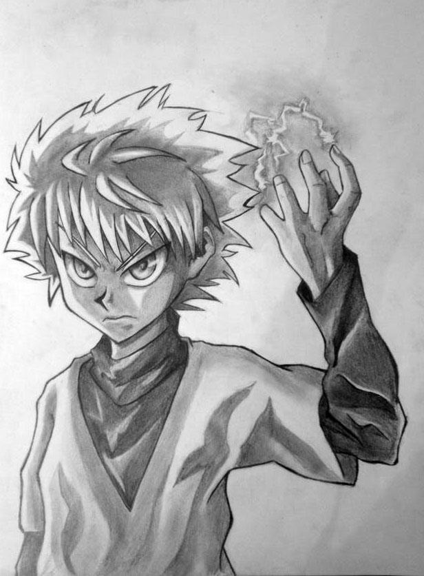 Killua Pencil Drawing by 321comics on DeviantArt