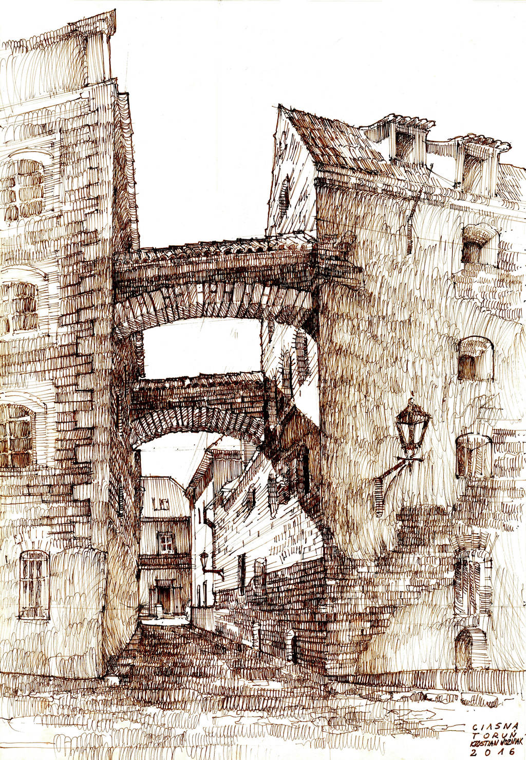 Torun Street Ciasna by KrystianWozniak