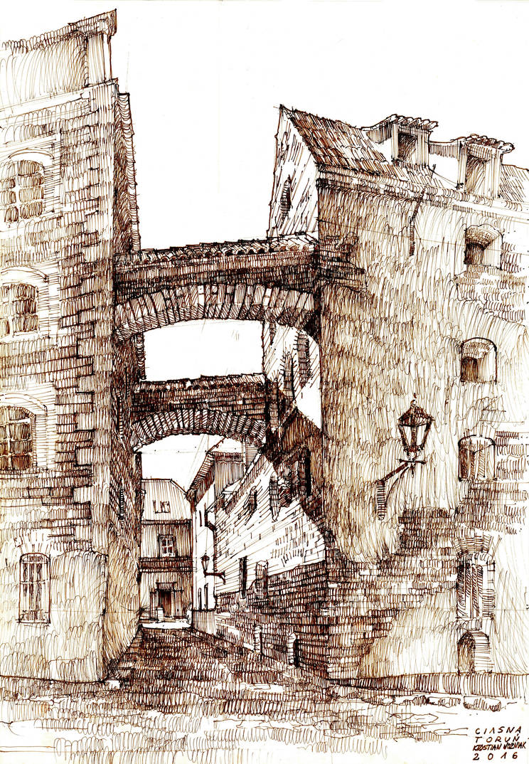 Torun Street Ciasna by KrystianWozniak
