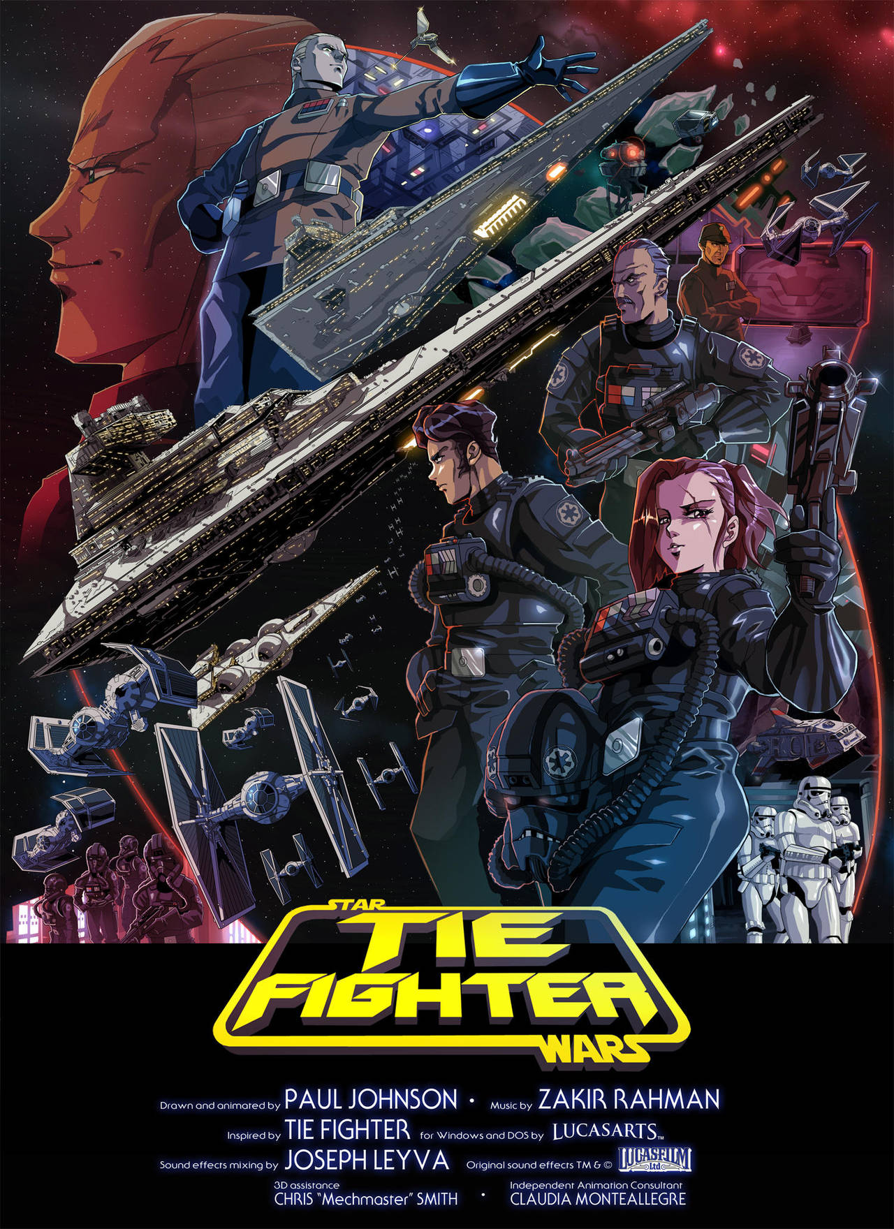 TIE Fighter poster by MightyOtaking