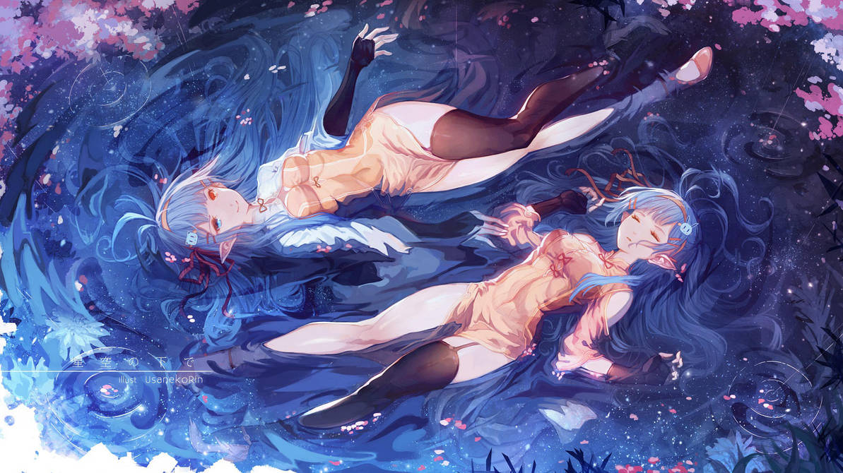 Under the starry sky by 0bakasan