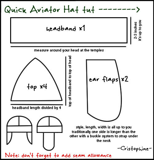 Aviator Cap Tutorial by Cristophine