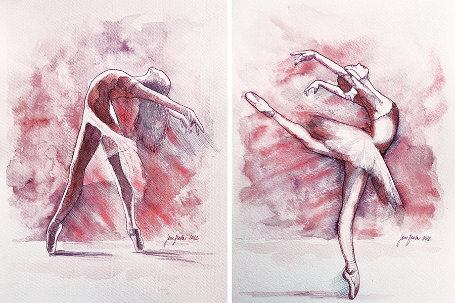 Ballet studies by jane-beata