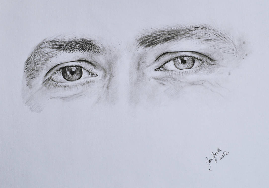 Eyes of a friend, charcoal exercise by jane-beata