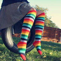 Swinging Rainbow by CrazyKcee