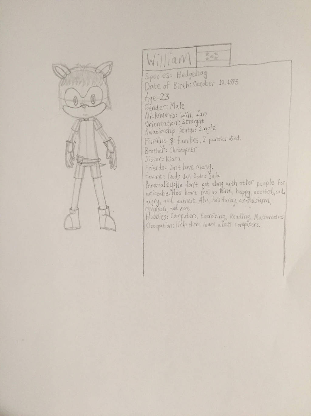 William's Bio and Reference (WIP) by SonicUS1000