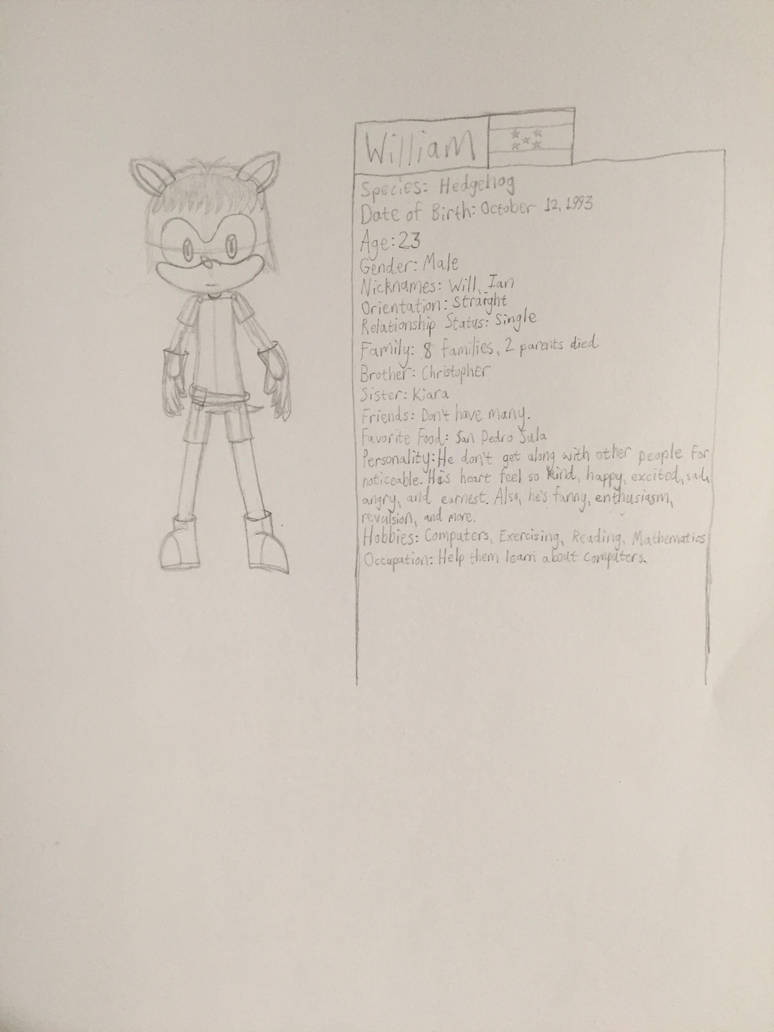 William's Bio and Reference (WIP) by SonicUS1000