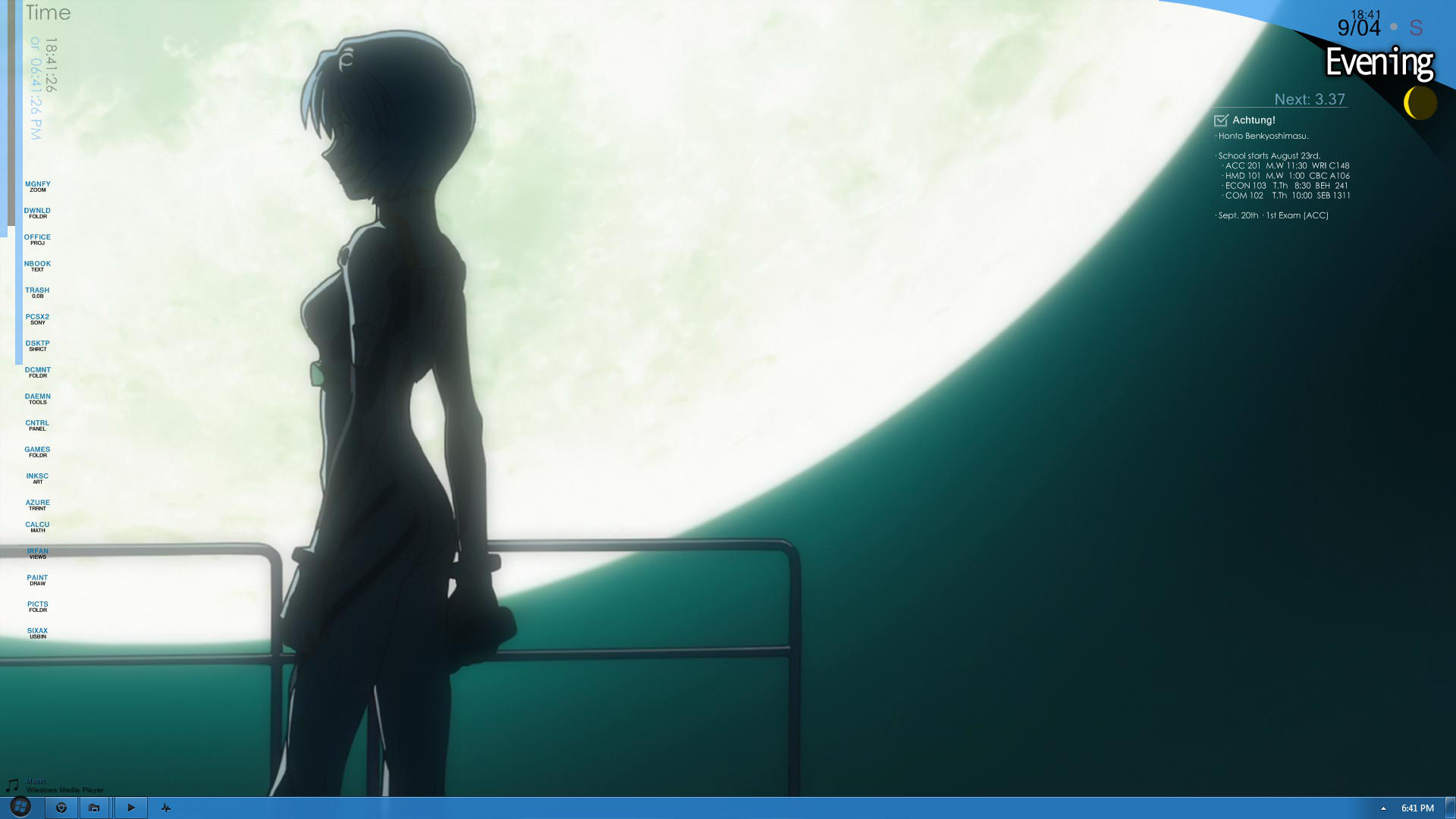 NGE Rainmeter Desktop by PoisonAlvie