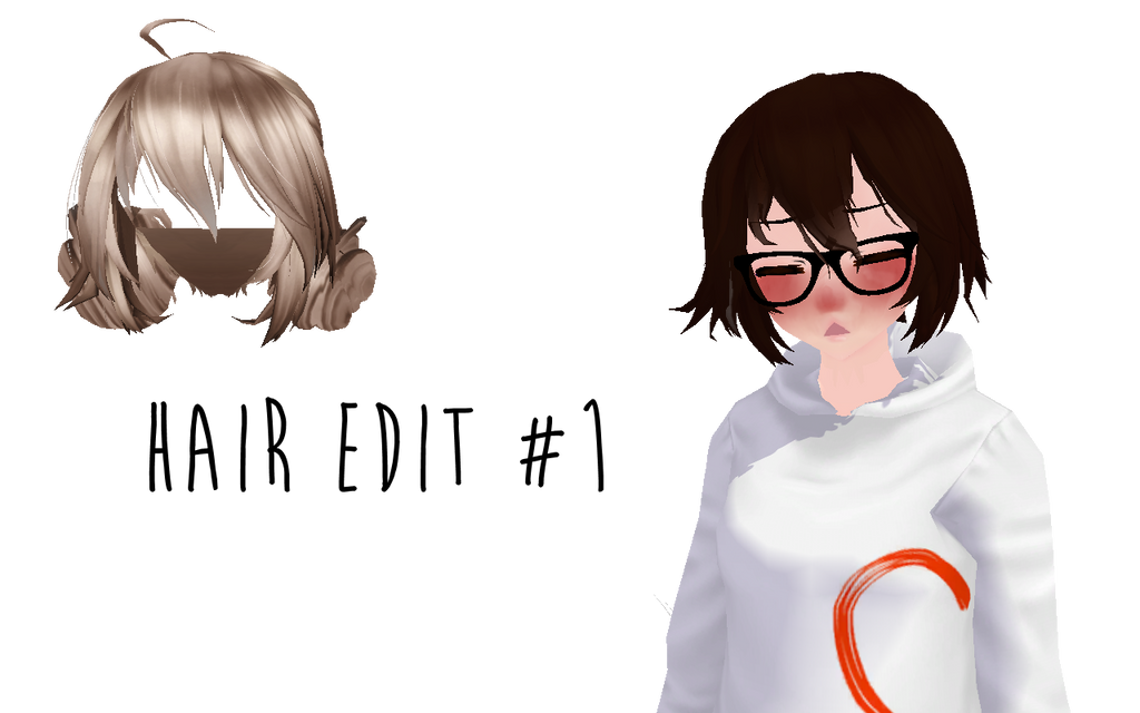 mmd tda hair edit  down read descriptioncaitsune