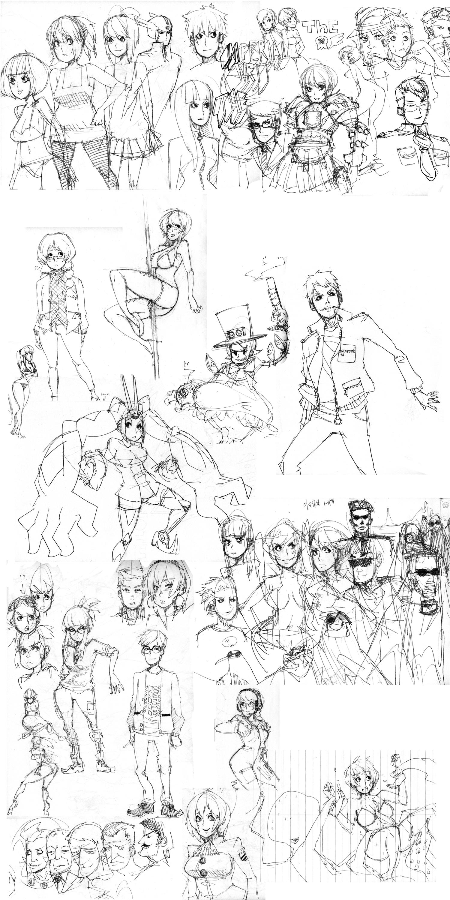 April 14 Sketch Dump by roaldiswack