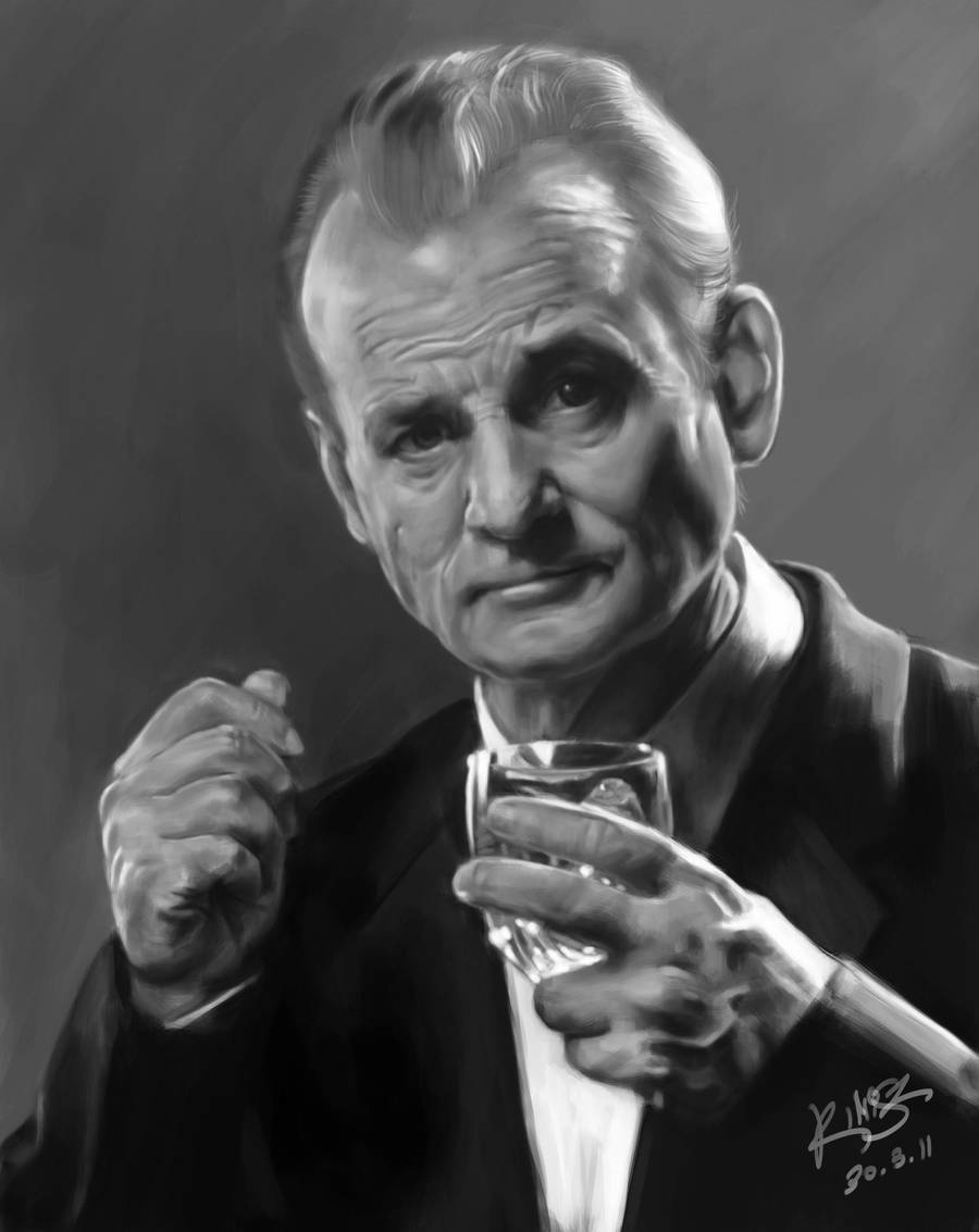 Portrait - Bill Murray by KimiSz