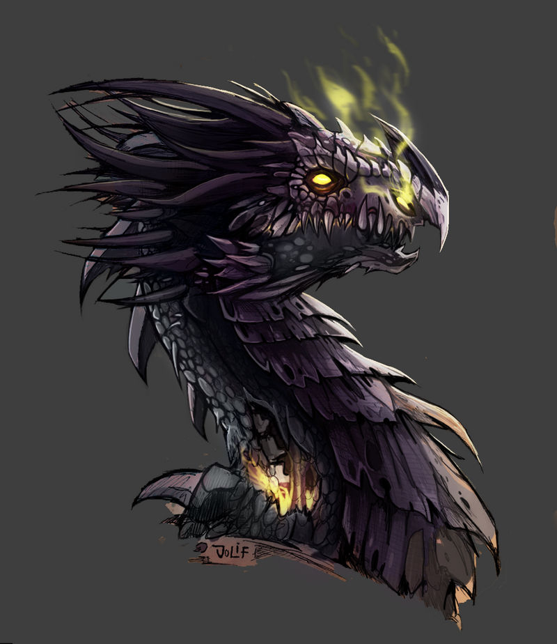 dragon zombie by julif-art