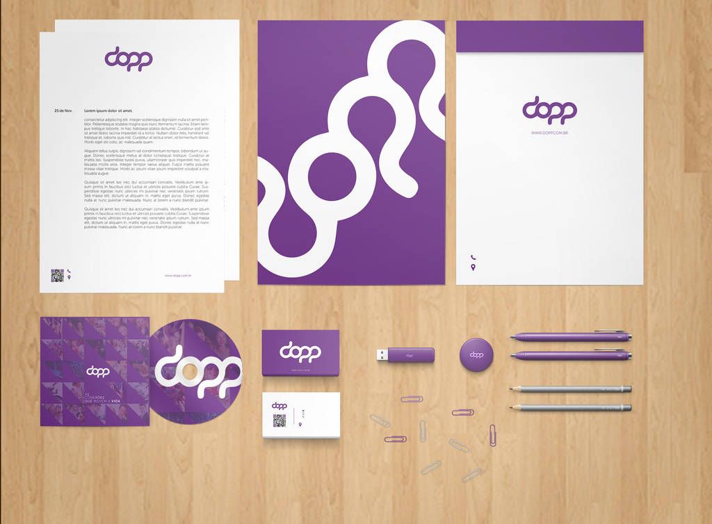 Stationery Branding Mock-Up PSD Free by phfe
