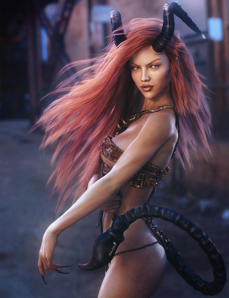 Sexy Devil Girl, Fantasy Woman Art, Daz Studio by ...