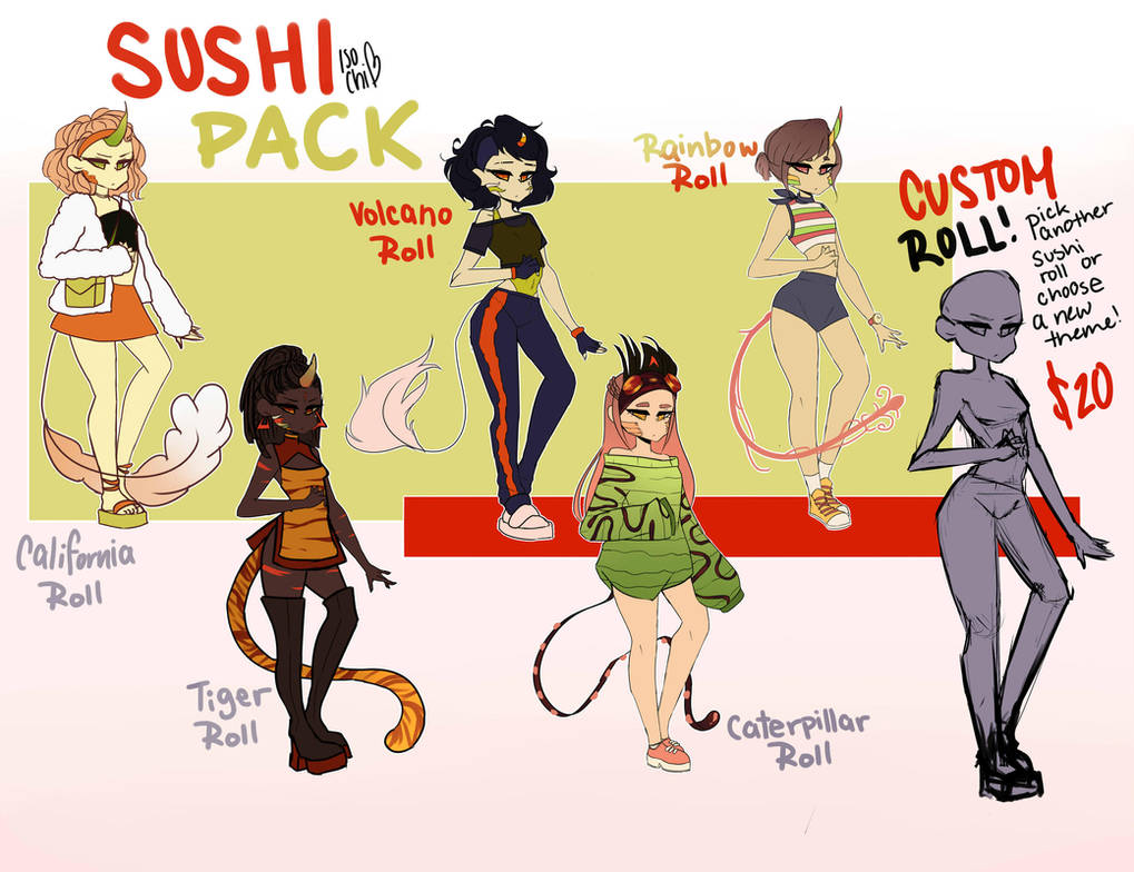 ~Sushi-Kirin Adopts Batch~ PAYPAL ONLY by IsoChi