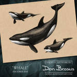 Inktober 2018 - Whale by Donny-B