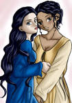 Morgana and Gwen by Yrya-chan