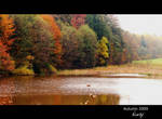 Lake in autumn by niwaj