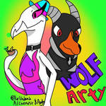 Arty and Wolfy Ship art by TheUndeadAlchemist