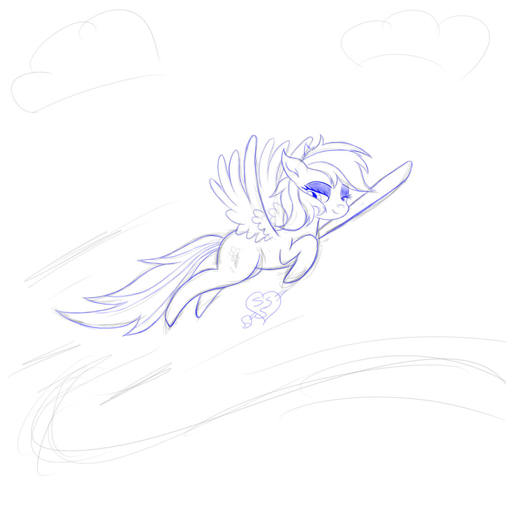 School Daze Dash Sketch by SweetStrokesStudios