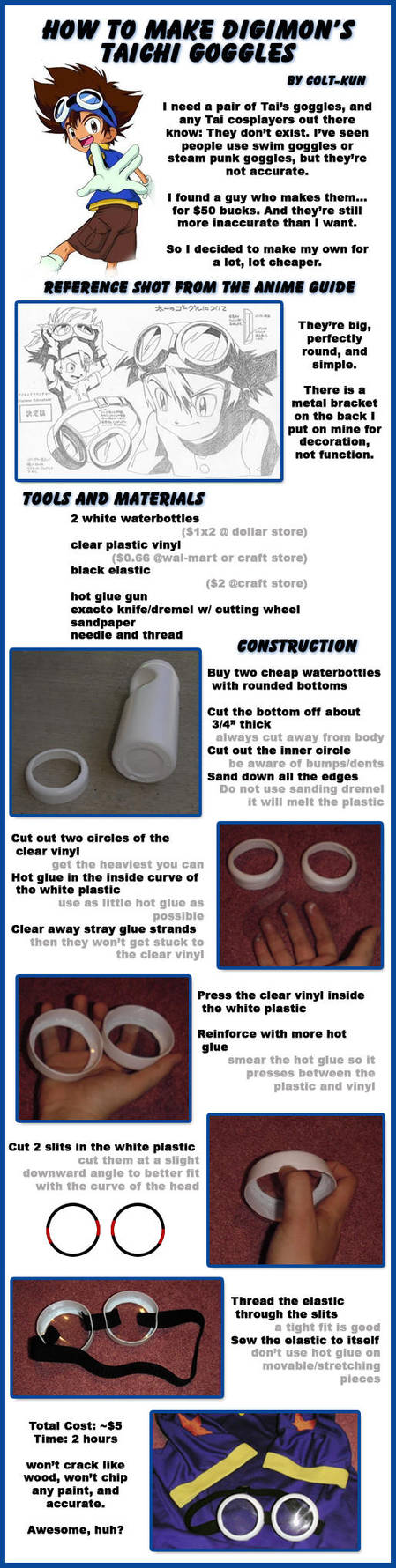 How-to: Digimon's Tai Goggles by Colt-kun