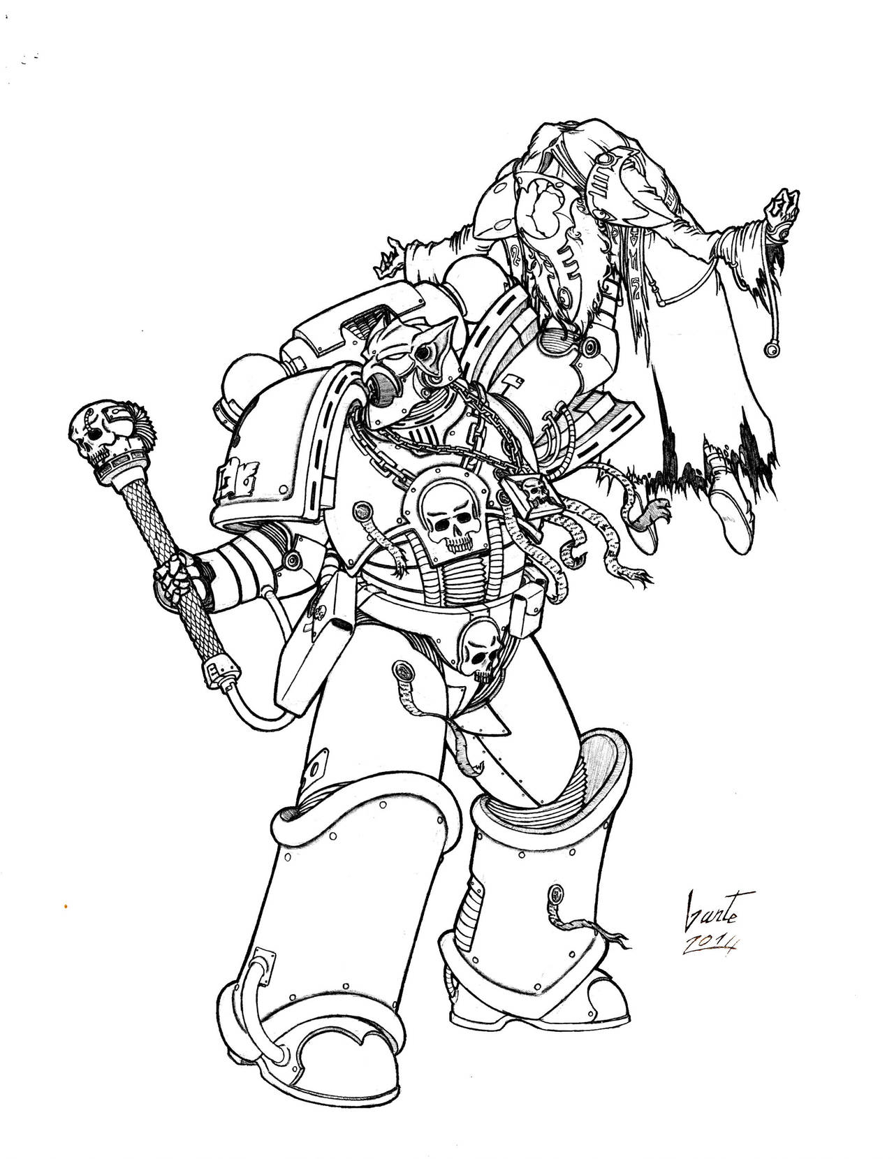 Chaplain Thiel - Vultures by Greyall