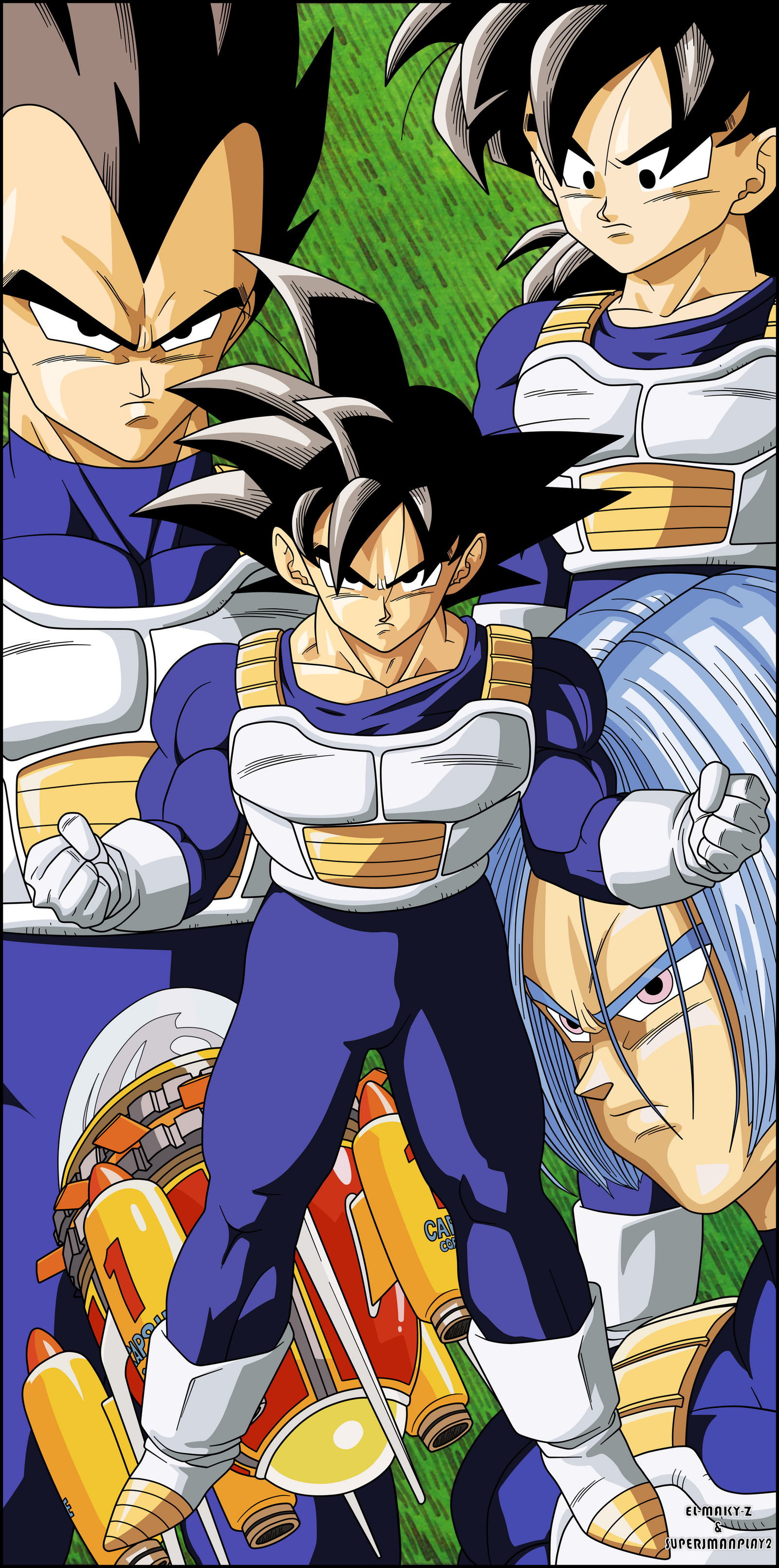 Dragon Ball Z - Saiyans by el-maky-z