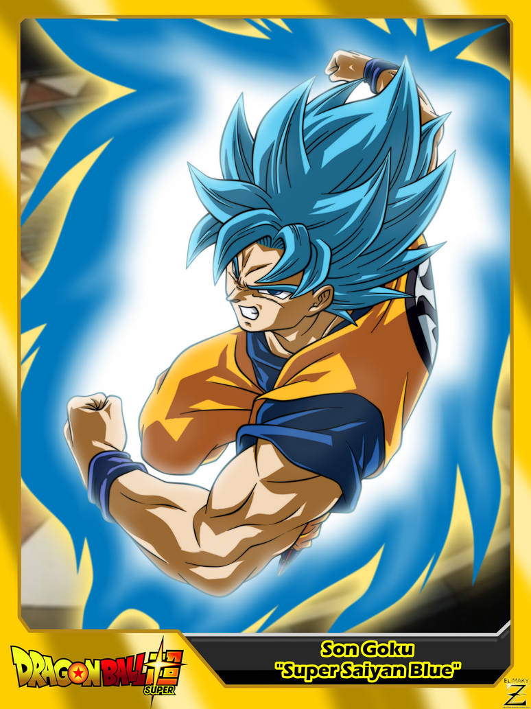 (Dragon Ball Super) Son Goku 'SSJ Blue' V2 by elmakyz on