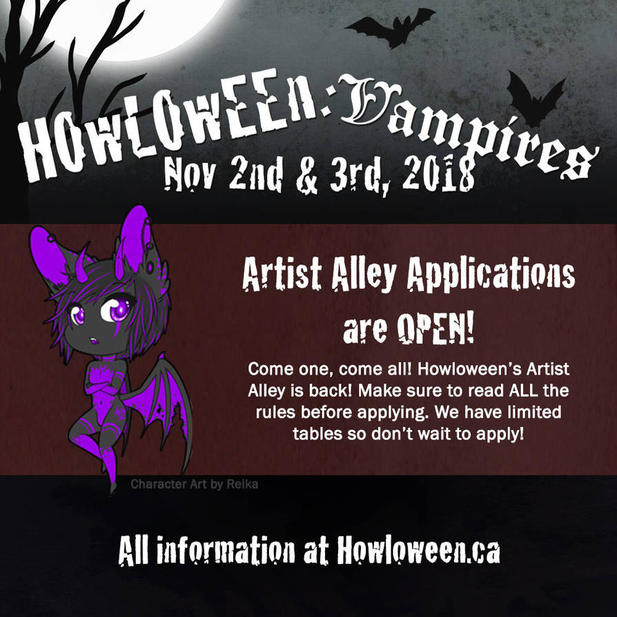 Howl 2018 - Artist Alley Application Open! by HowloweenCanada