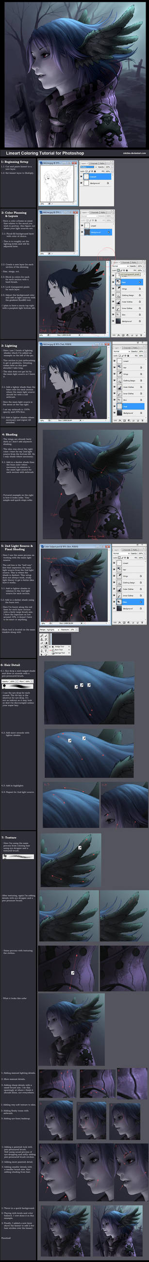 Tutorial: Lineart Coloring by minties