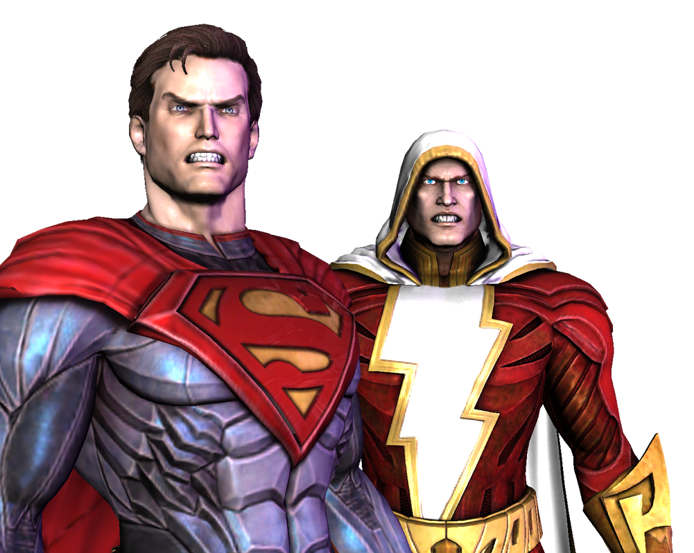Injustice Gods Among Us Superman And Shazam By Corporacion08 On