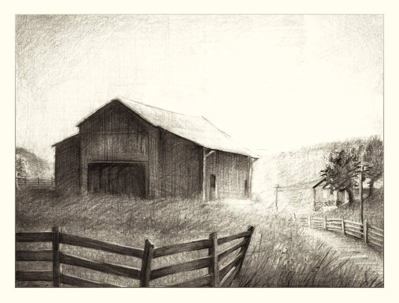 Barn and Shed by auxeru