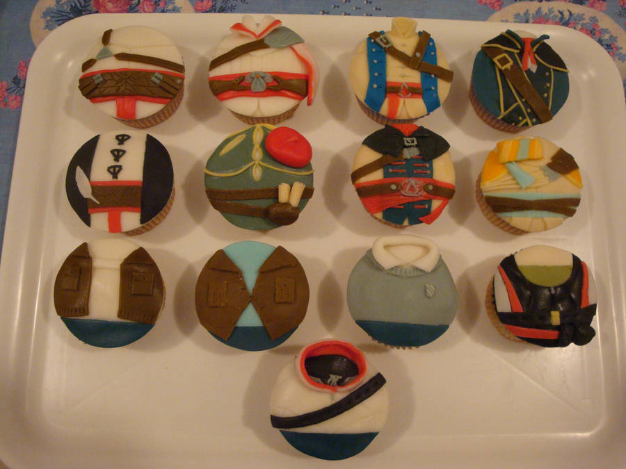 Assassin's creed cupcakes by Valkyrie-21