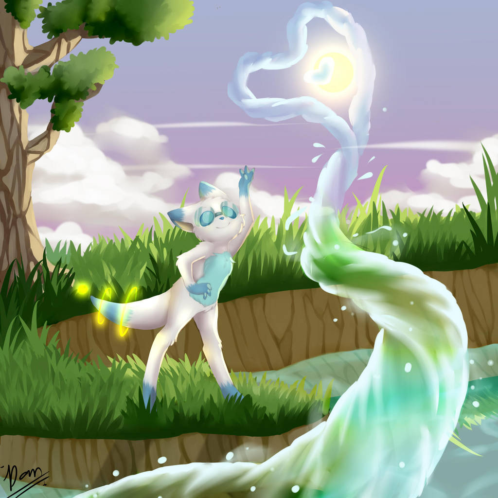 having fun with water by Dane-elle