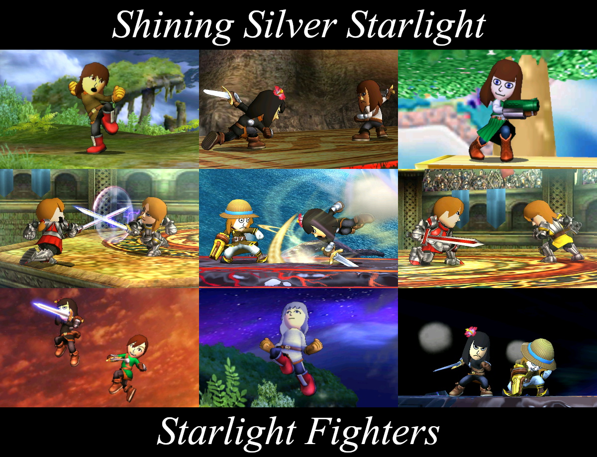 Shining Silver Starlight: Starlight Fighters by SkunkStarlight