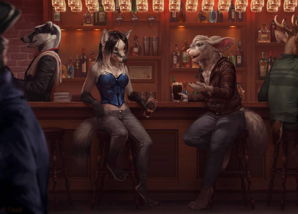 Drink with me by LhuneArt